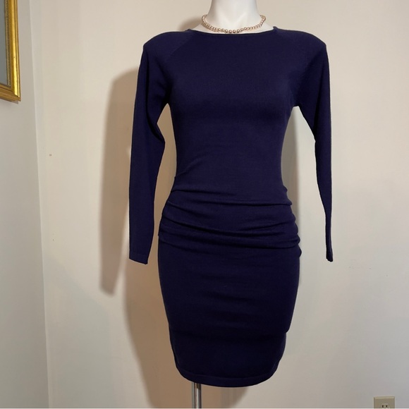 Pullover Factory Dresses & Skirts - Pullover Factory Navy Sweater Dress Size: Extra Small